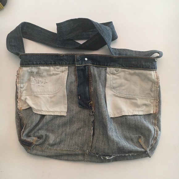 Vintage Denim Tote Cross Body Bag - Picture 8 of 8